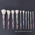 Crystal Bling Professional Makeup Brush Set Private Label